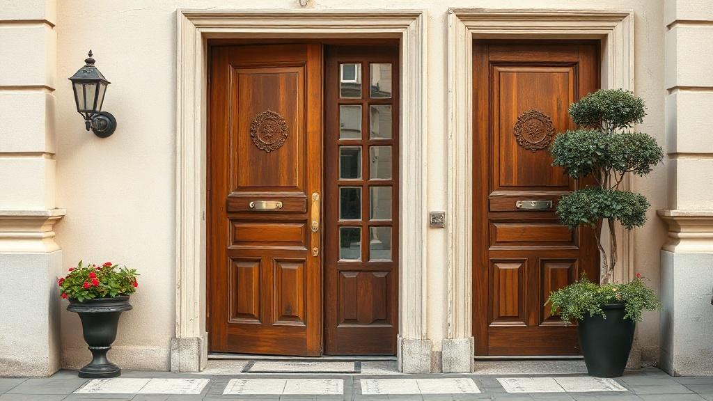 Beautiful entrance doors in the apartment.фото