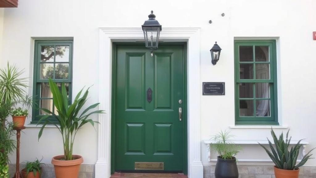 Photo of the apartment's front doorфото
